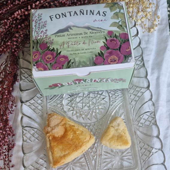 Pack de pastas artesanas Fontañinas en caja metálica y Pastas Fontañinas Mini