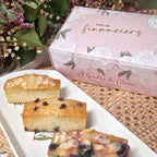 Trío de Financiers en caja de cartón