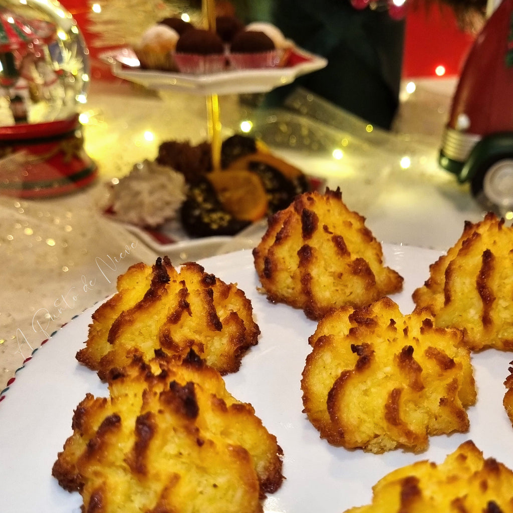 Coquitos artesanos en bolsita navideña