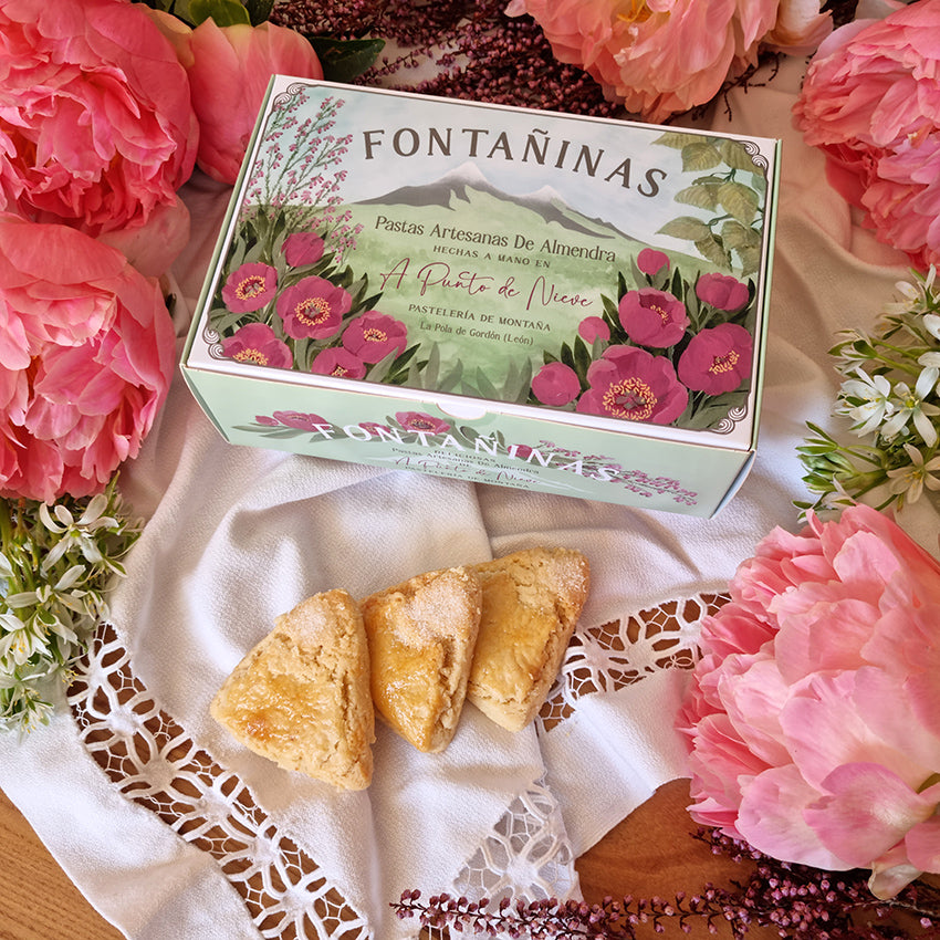 Pastas artesanas Fontañinas en caja de cartón