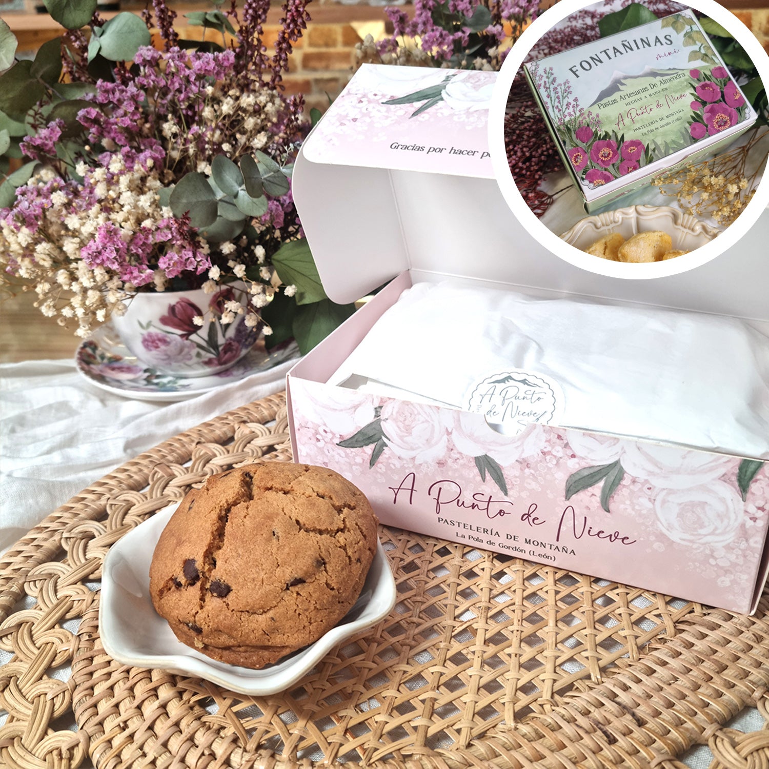 Pack de Fontañinas Mini y Cookies Clásicas en caja de cartón