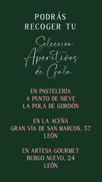 Colección Aperitivos de Gala (Recogida en Pastelería o en León)