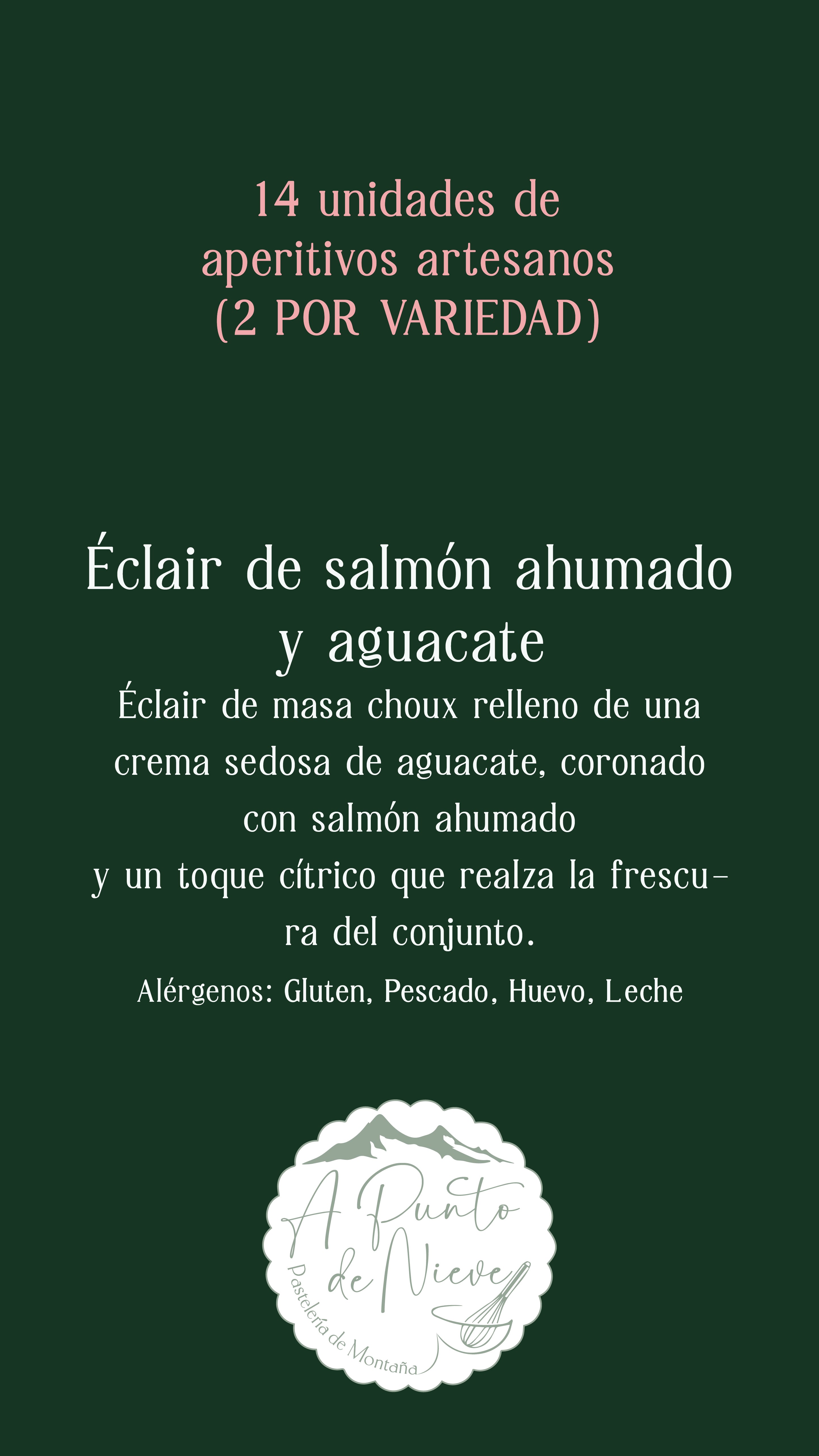 Colección Aperitivos de Gala (Recogida en Pastelería o en León)