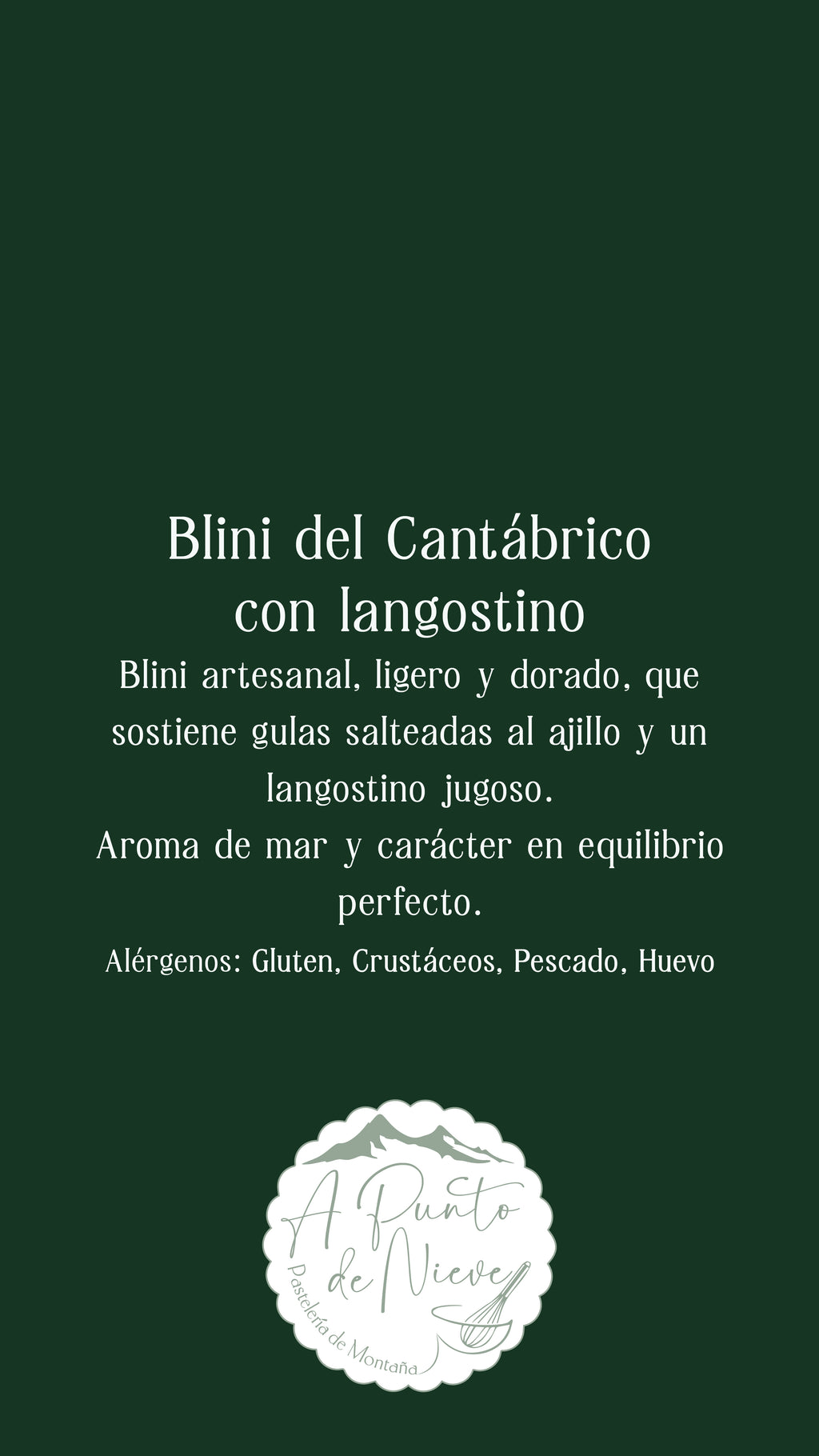 Colección Aperitivos de Gala (Recogida en Pastelería o en León)