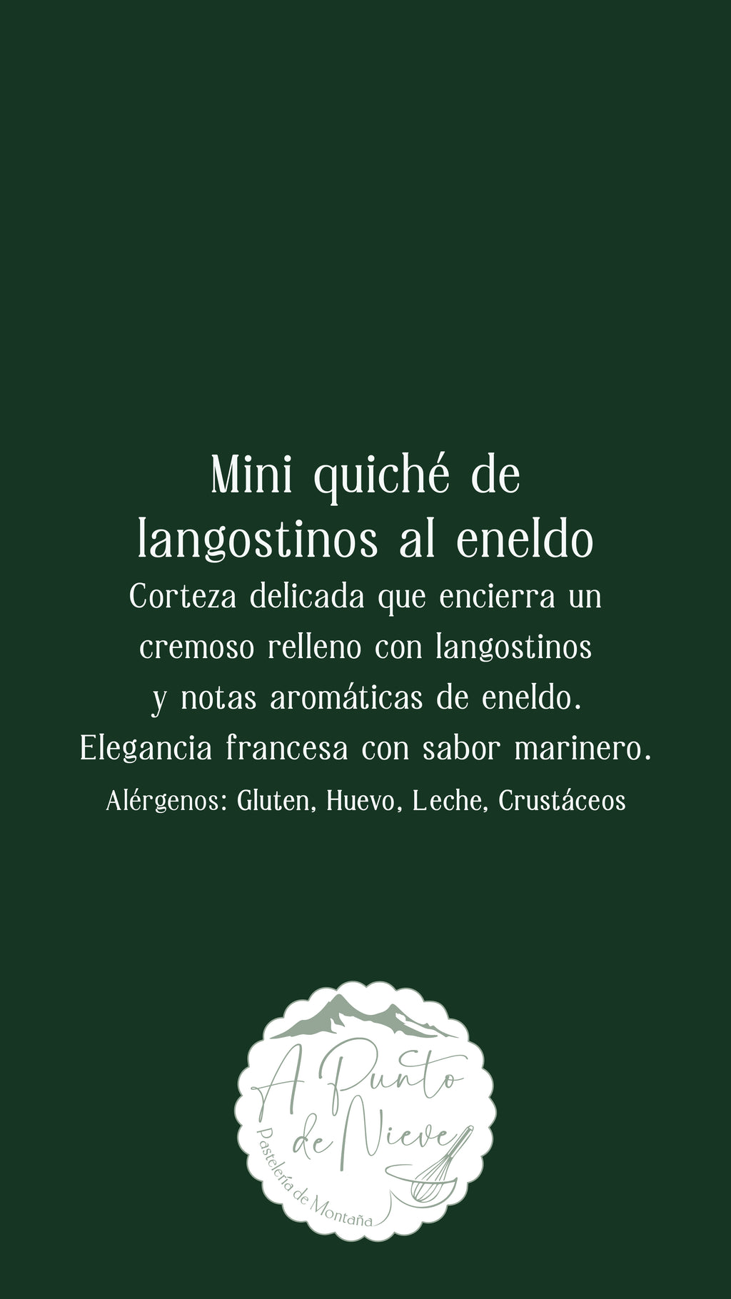 Colección Aperitivos de Gala (Recogida en Pastelería o en León)