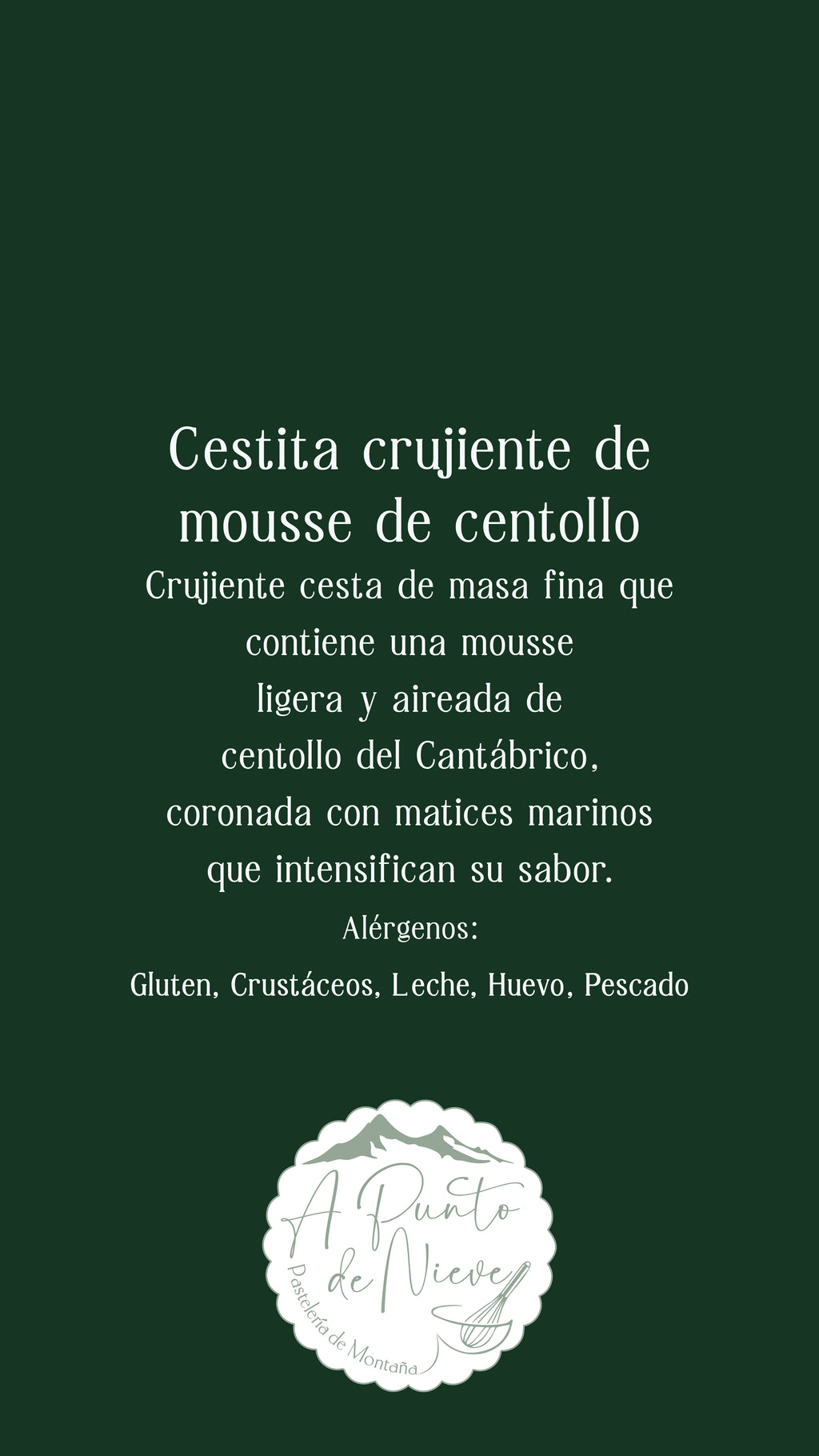 Colección Aperitivos de Gala (Recogida en Pastelería o en León)