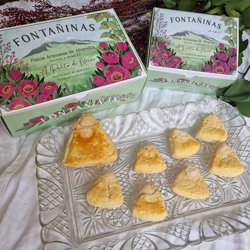 Pastas artesanas Fontañinas Mini en caja de cartón