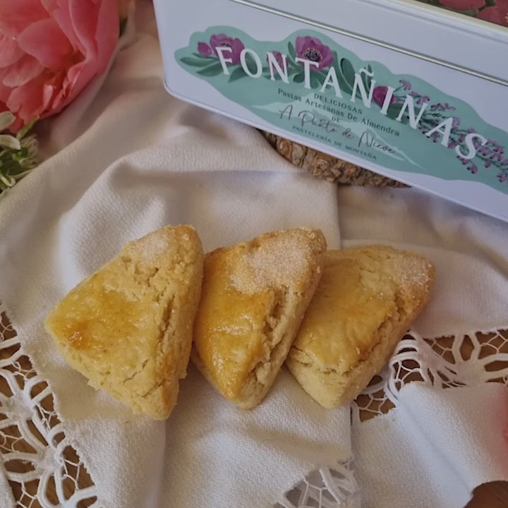 Pastas artesanas Fontañinas en caja metálica
